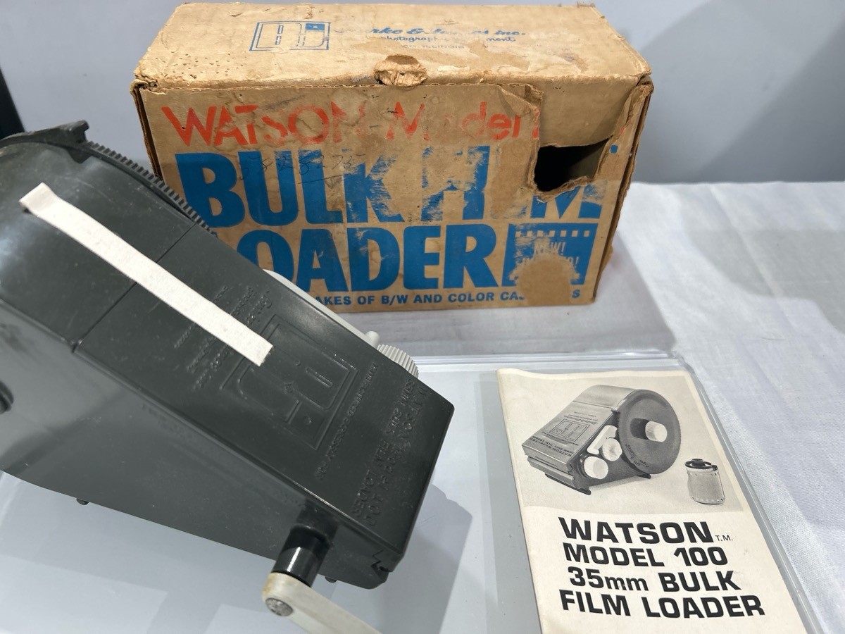 Watson Model 100 35mm Bulk Film Loader w/ Original Box Reusable Film (NJL028846)