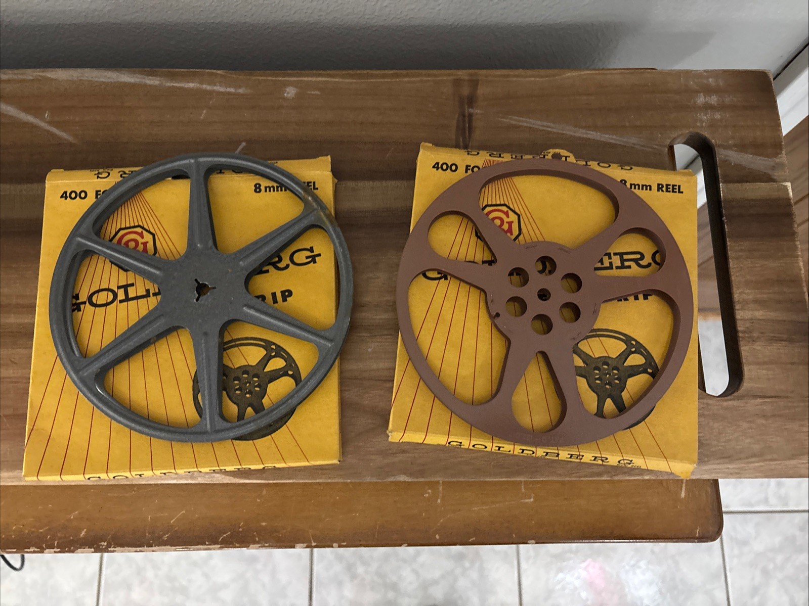 Lot Of 10 Vintage Movie Reel Super 8 Empty 400 Feet In Box