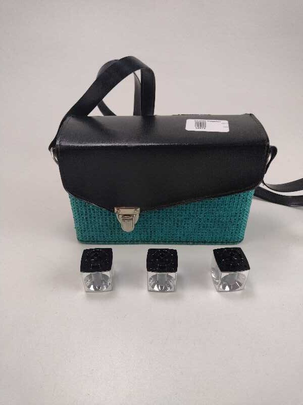 Vintage Camera Case – Aqua Tweed – 1960’s