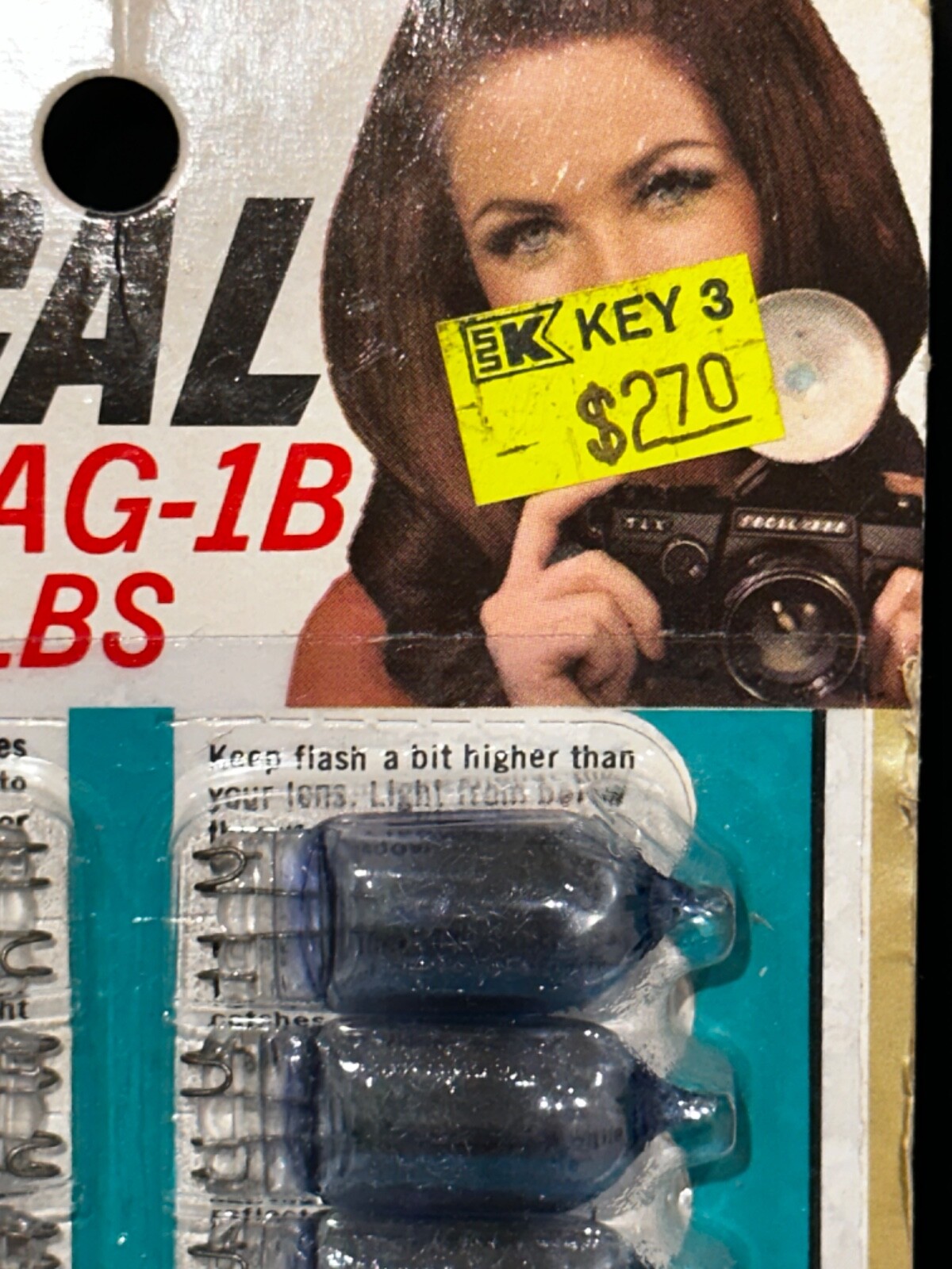 Collectible Display K-mart Store Vintage Focal AG-1B Flashbulbs 20 Count KMART