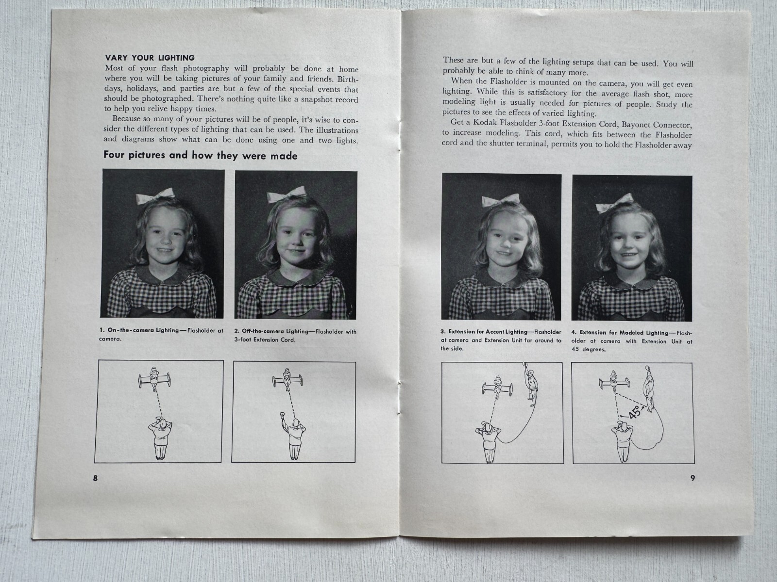 1953 Kodak B-C Flasholder Instruction Guide
