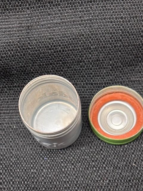 Vintage Kodak Film Canister Aluminum With Green Cap & Rubber Washer Seal – Rare!