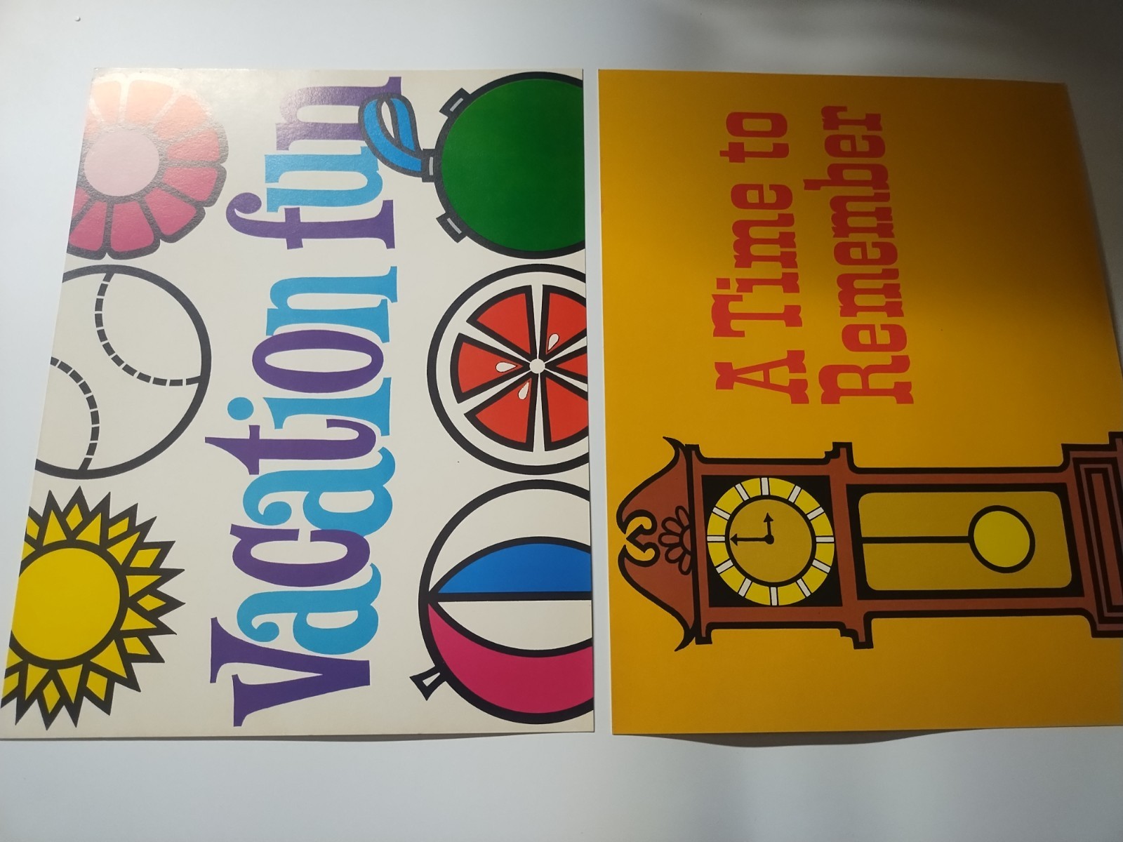 Vtg 1971 Bell & Howell 8 Full Color Title Cards Home Movies Intermission & More