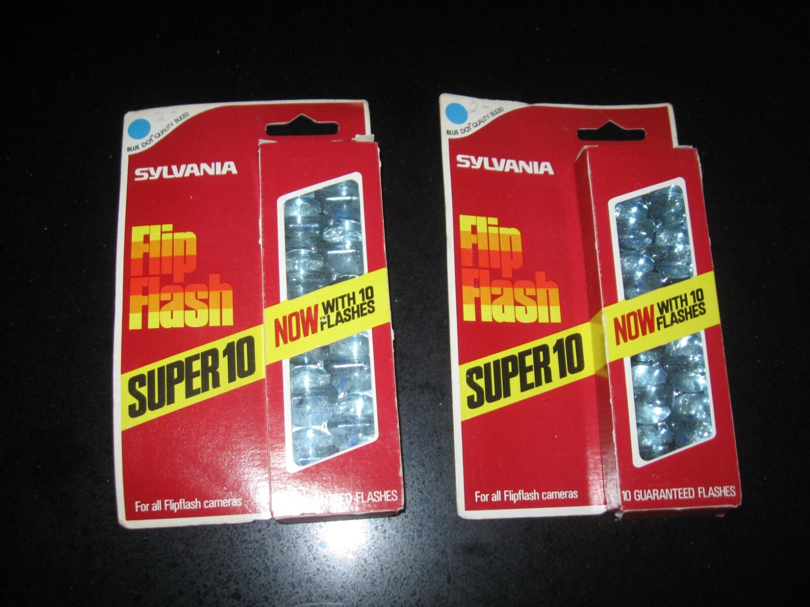 2 – Sylvania Blue Dot Flip Flash Super 10 Flashes | NOS, For Flip flash Cameras