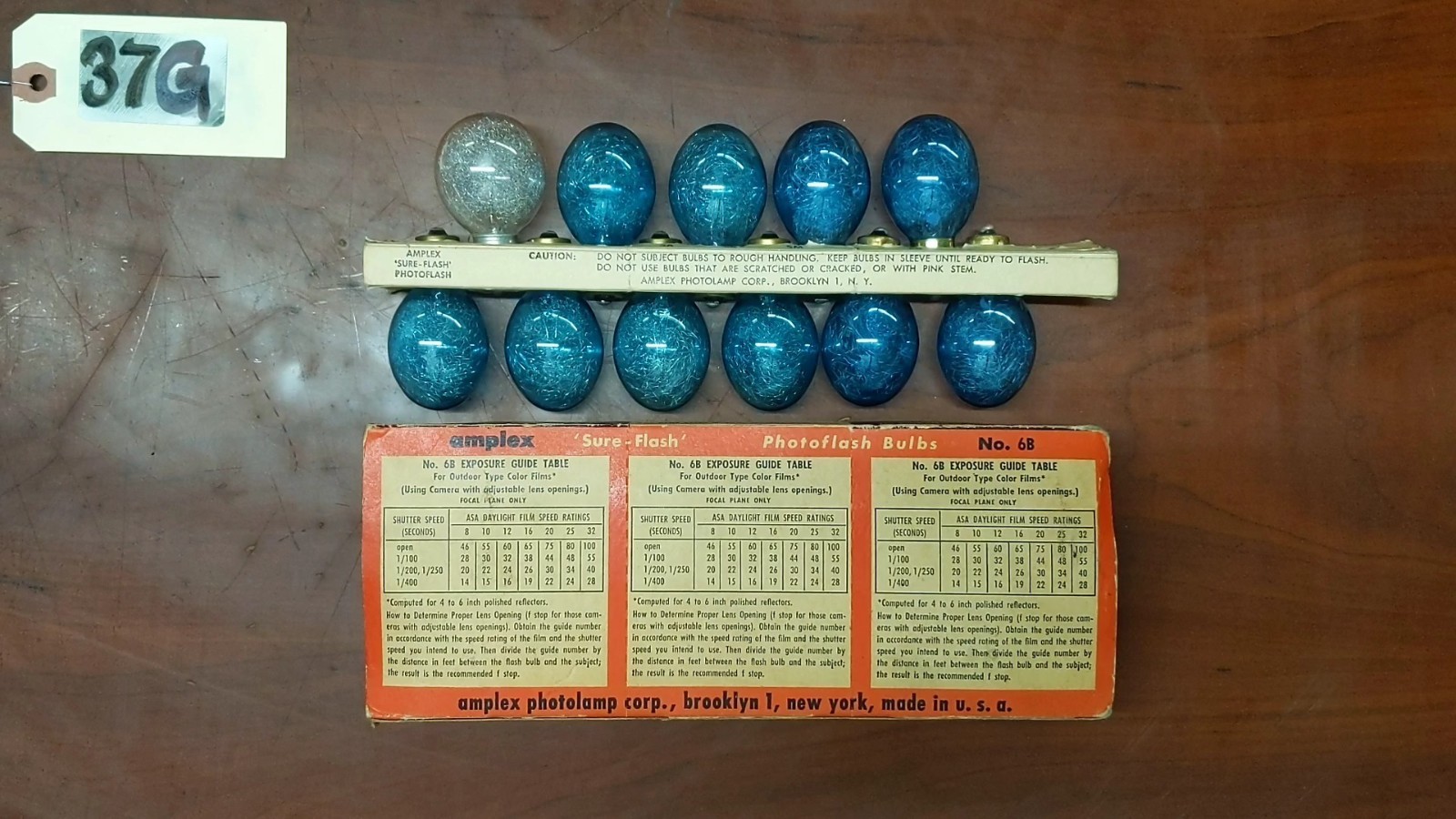 Amplex No. 6 Sychro-Sure Photo Flash Bulbs