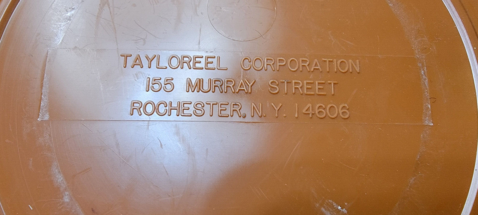Tayloreel Corp Rochester N.Y. 16MM 800 Metal Film Reel in Plastic Canister Case