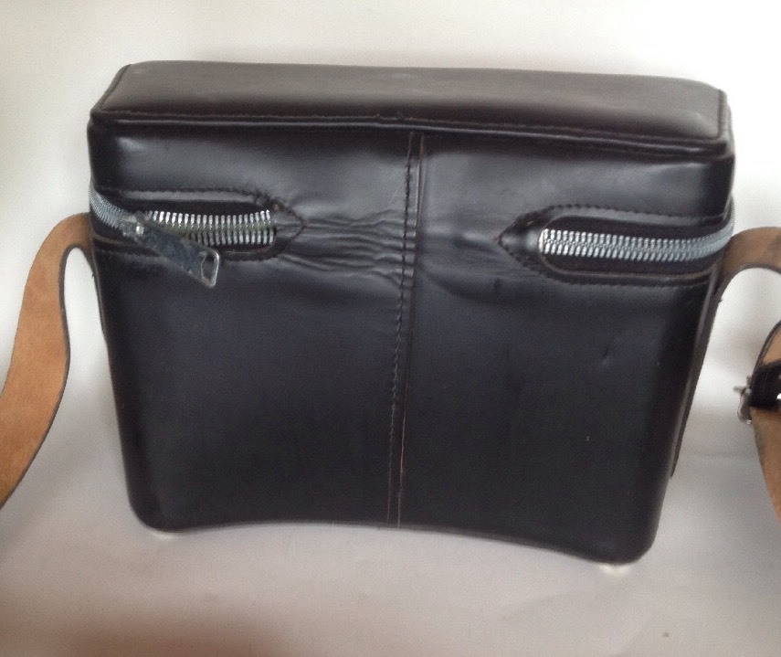 Vintage Fotron Leather Carrying Case For Camera Plus Misc