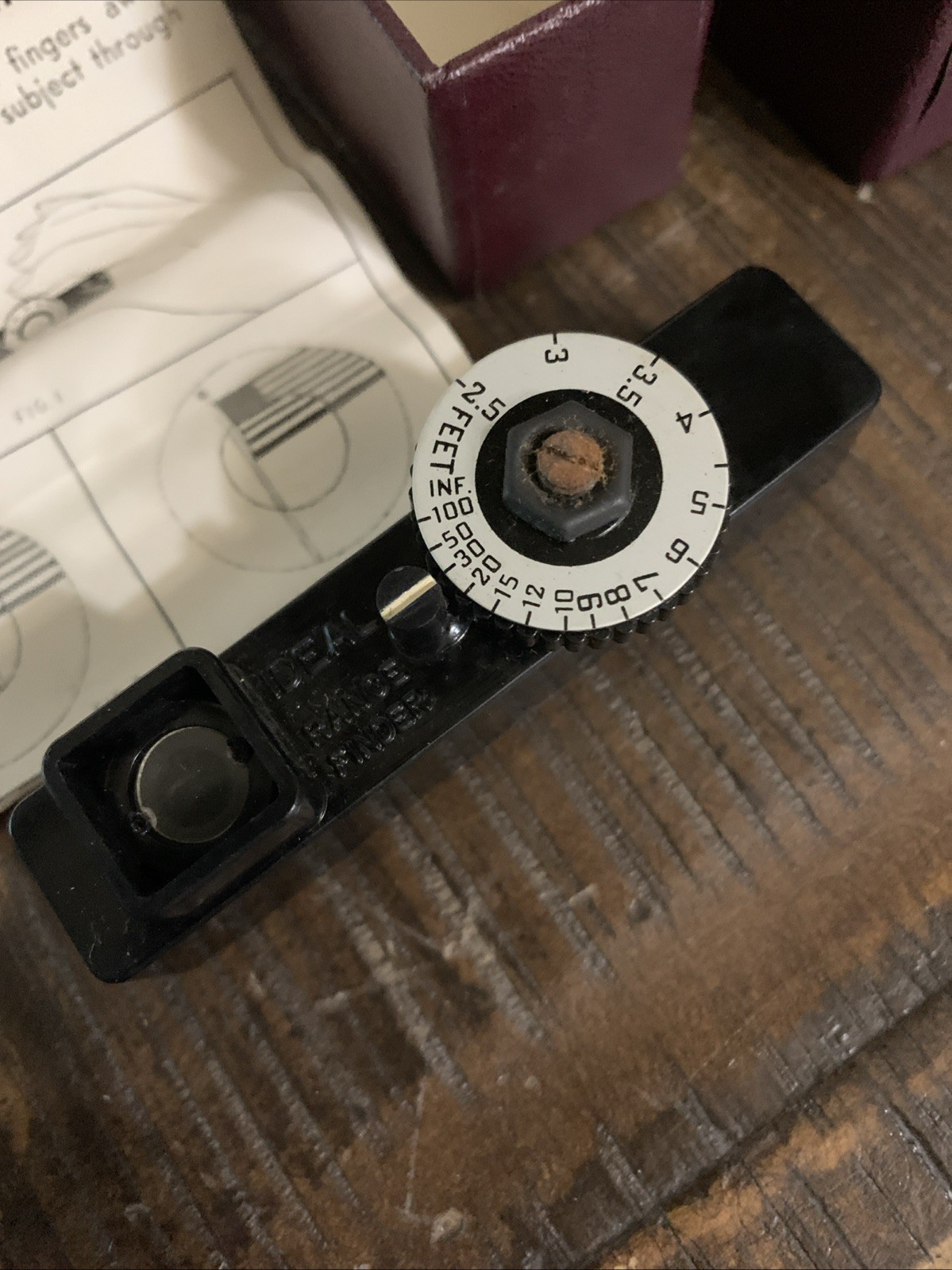 Vintage Ideal Range Finder Federal Instrument Corp USA Long Island NY with Box