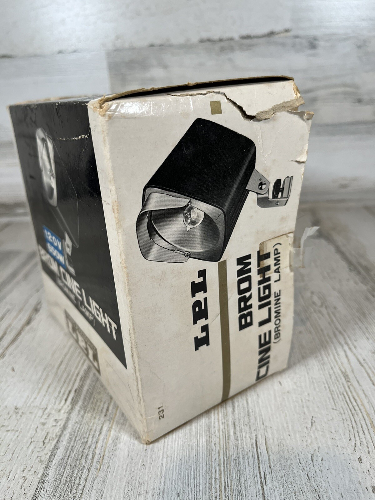 VTG LPL Brom Cine Light Bromine Lamp 120V 650W Photo Accesories Complete in Box!
