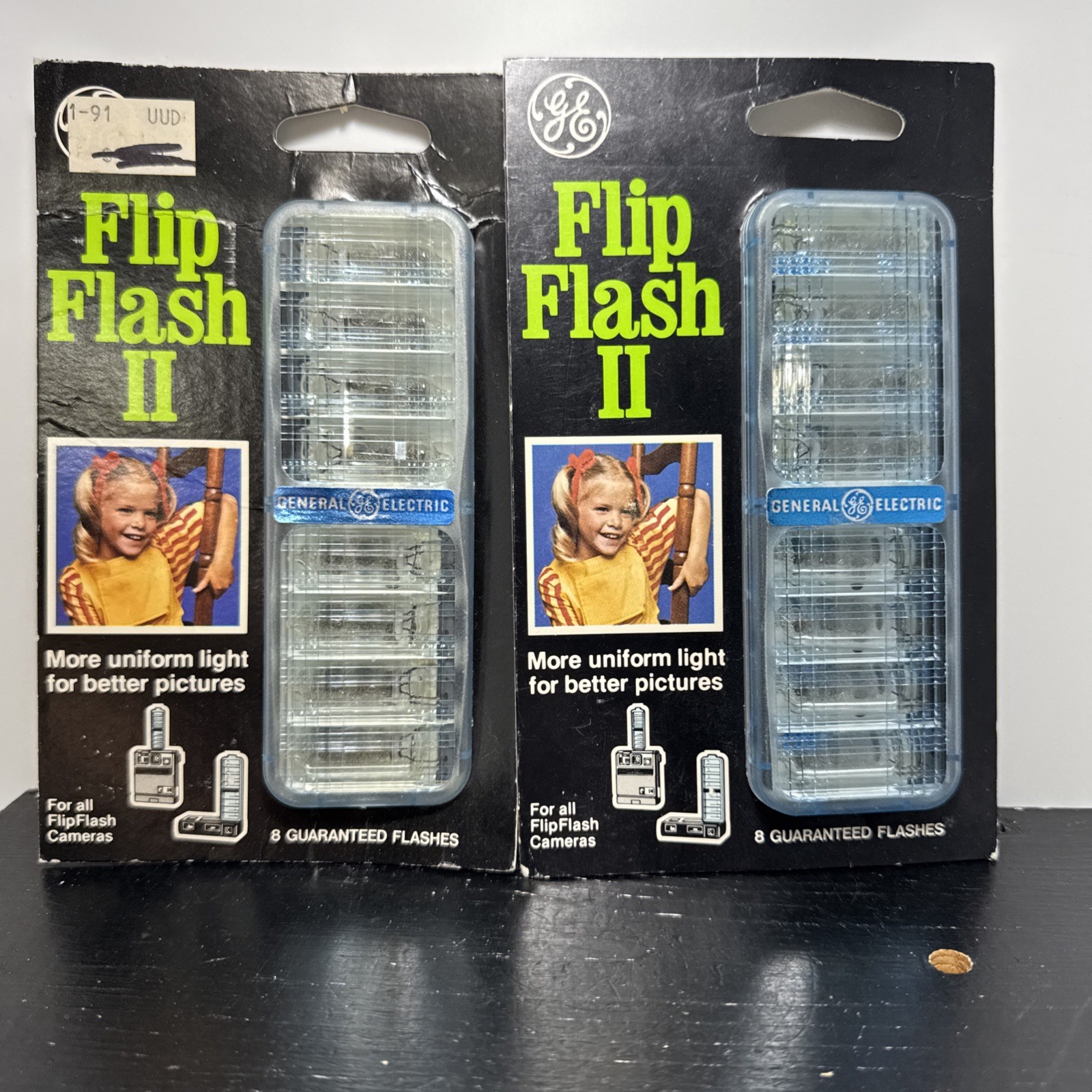Vintage GE Flip FlSH II 8 Flashes Lot of 4 Free Shipping