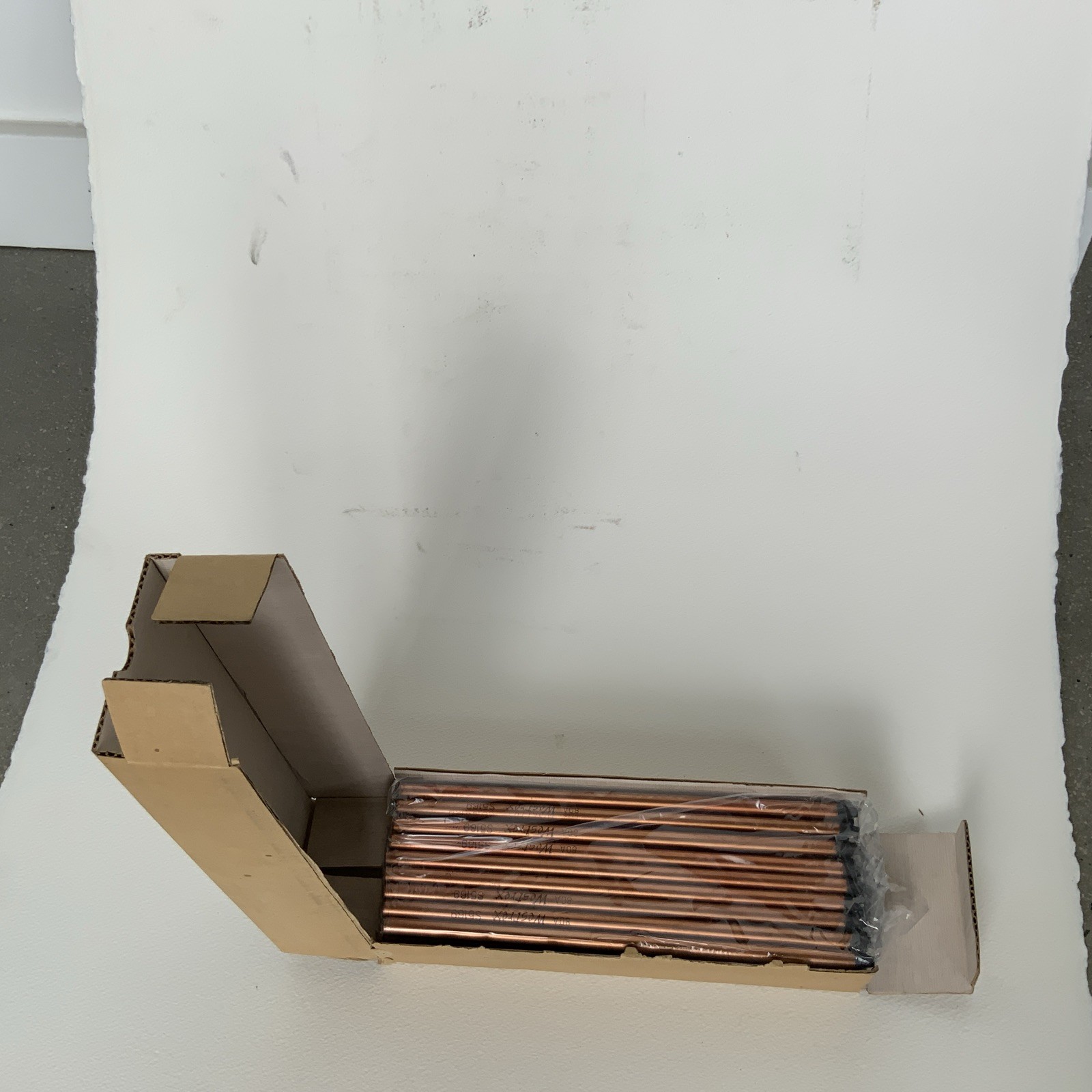 Westrex projector CARBON ARC RODS- 1 BOX of 50 5/16 X 9” negative copper S5169