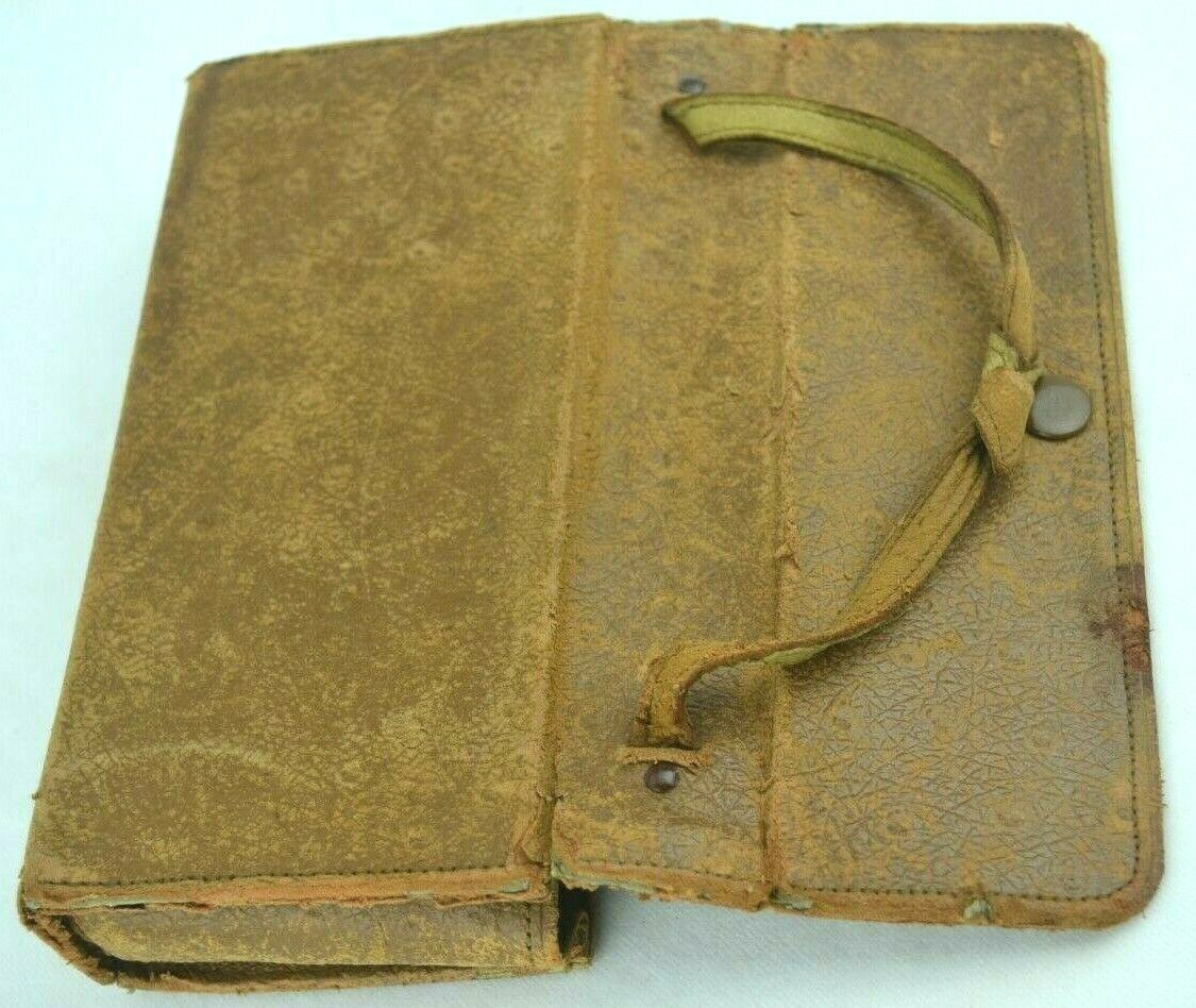 Antique Vintage Retro Leather CAMERA CASE for ANSCO No. 1 Readyset Royal w/book