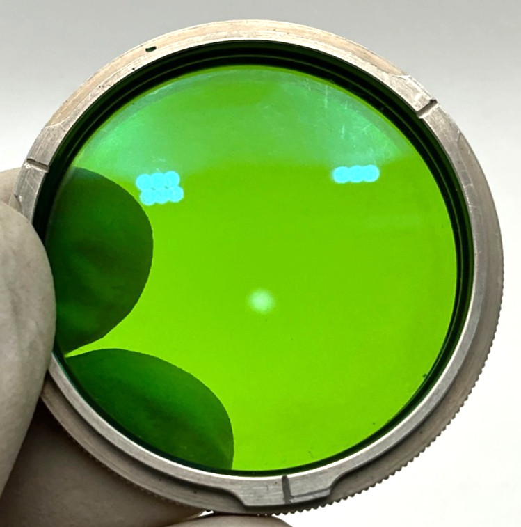Rollei‑grün Bay II green filter–R II–1.5 for RolleiflexTLR original leather case