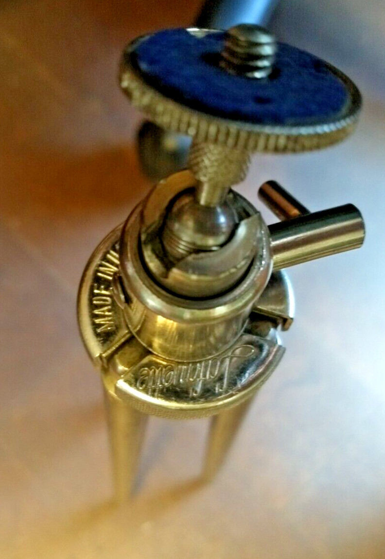 Vintage Lafayette Instrument Tripod With PanHead in Canvas Carry Bag made in USA