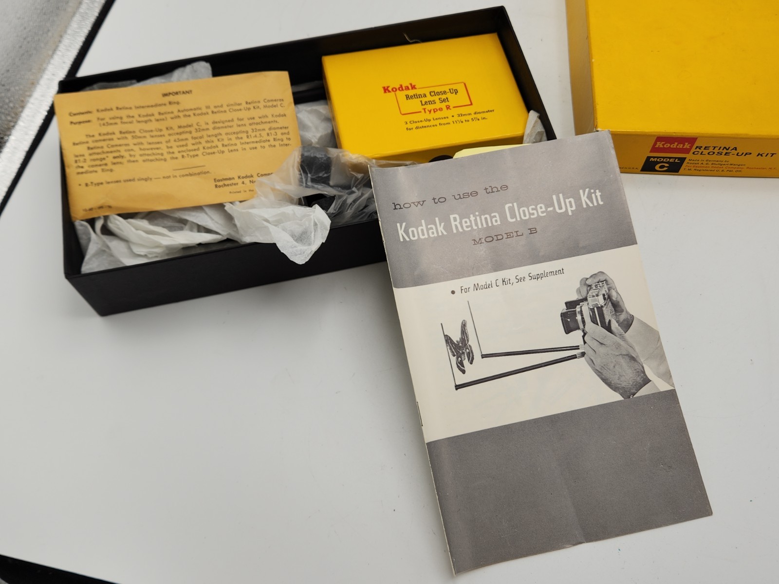 Kodak Retina Close-Up Kit w/ F2 32, F3 32, F4.5 32 Filters Camera Macro w/ Box