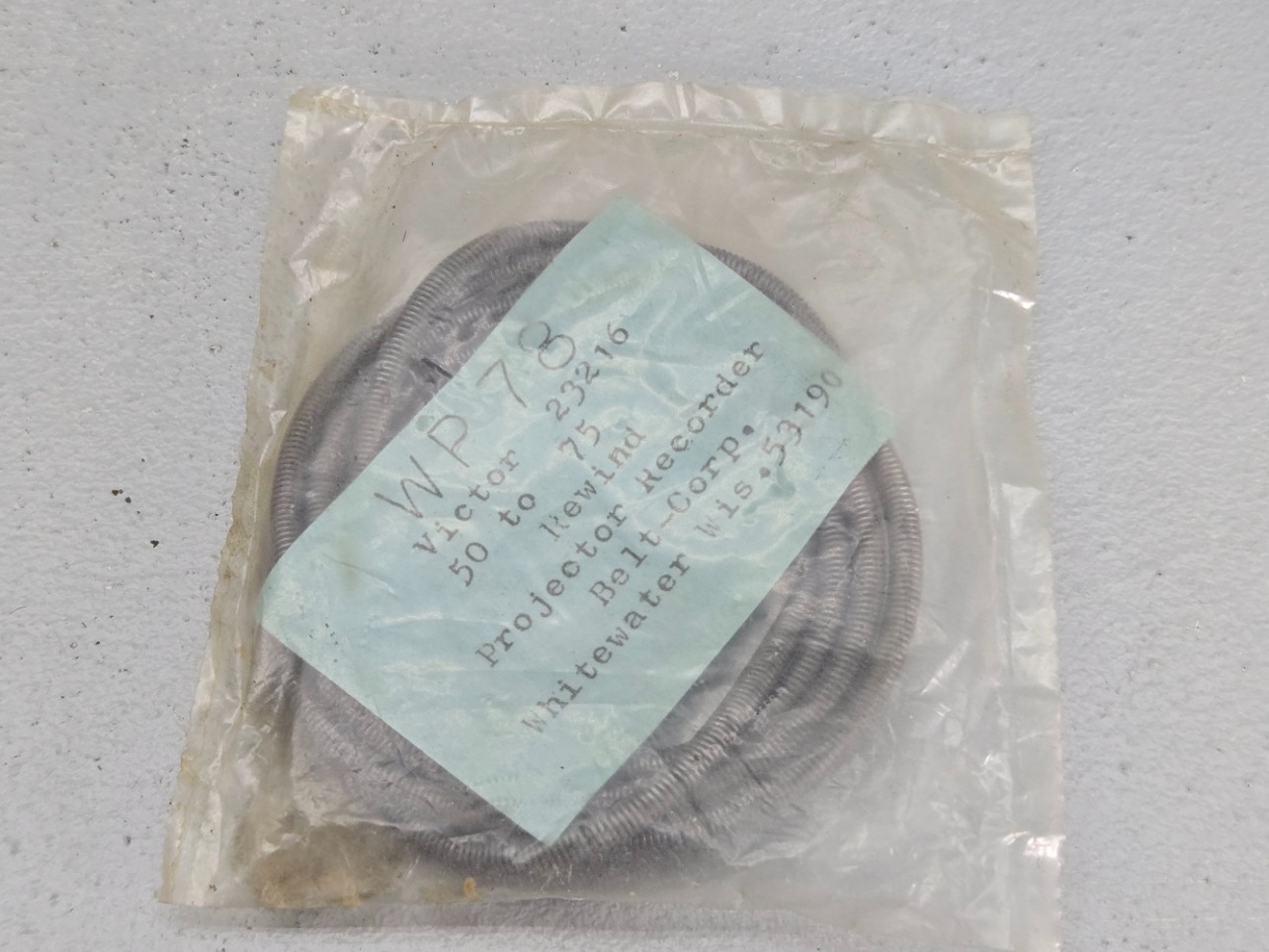 Victor 16mm Projector Wire-Spring Belt Part # 23216,40,55,60,65,70 Series NOS