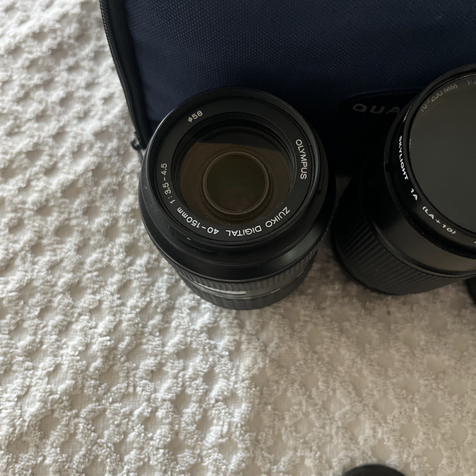 Lot Of 5 Camera Lenses & Flashes • Olympus, Monolta, Sun Pack, Telesor , Phoenix