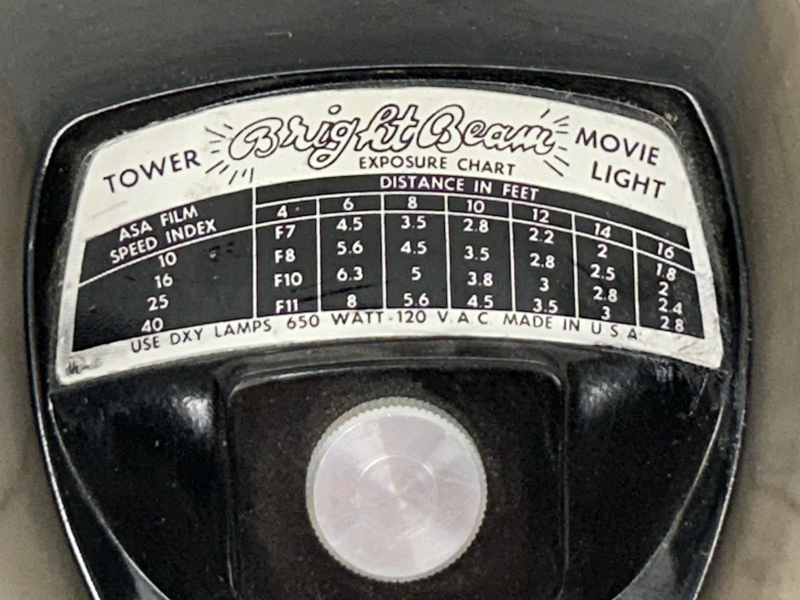 1960s Sears Bright Beam Tower Movie Light 650 Watt Tested-Works