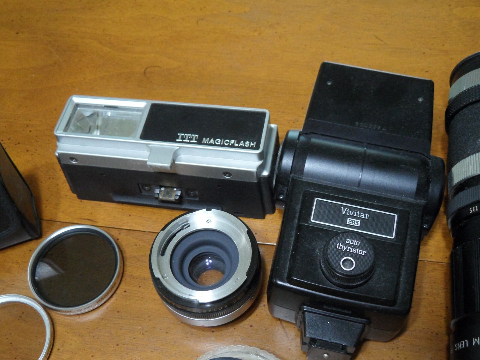 Camera Lot of Miscellaneous Lens Extenders Flash Devices SOLD AS IS Kodak Opteka