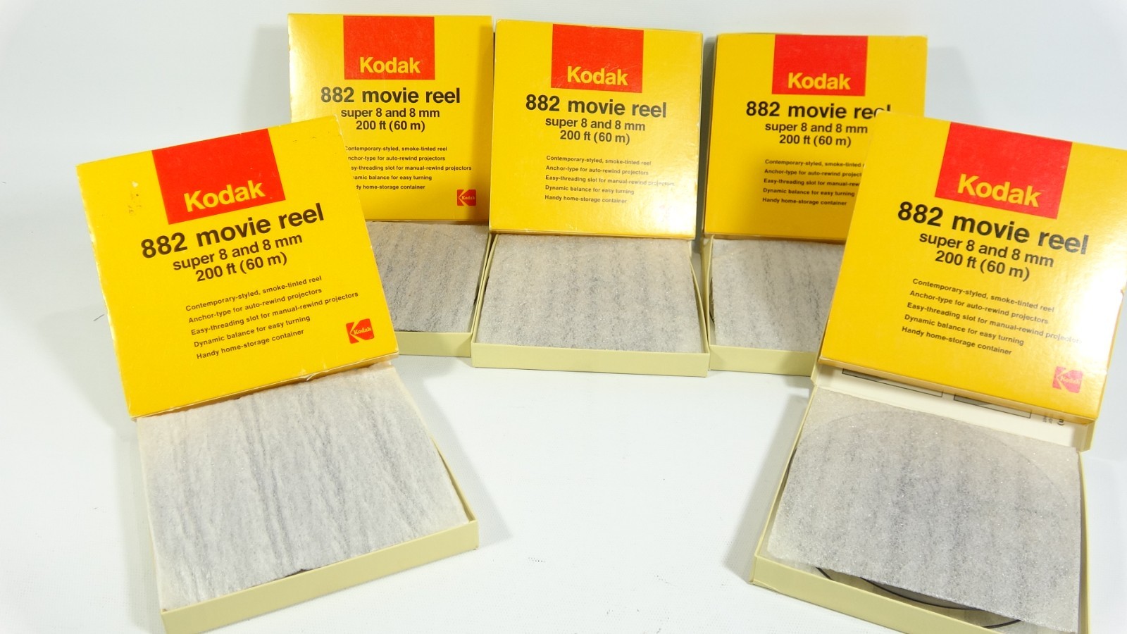 5 Kodak 882 Super 8mm and 8mm Movie Reals