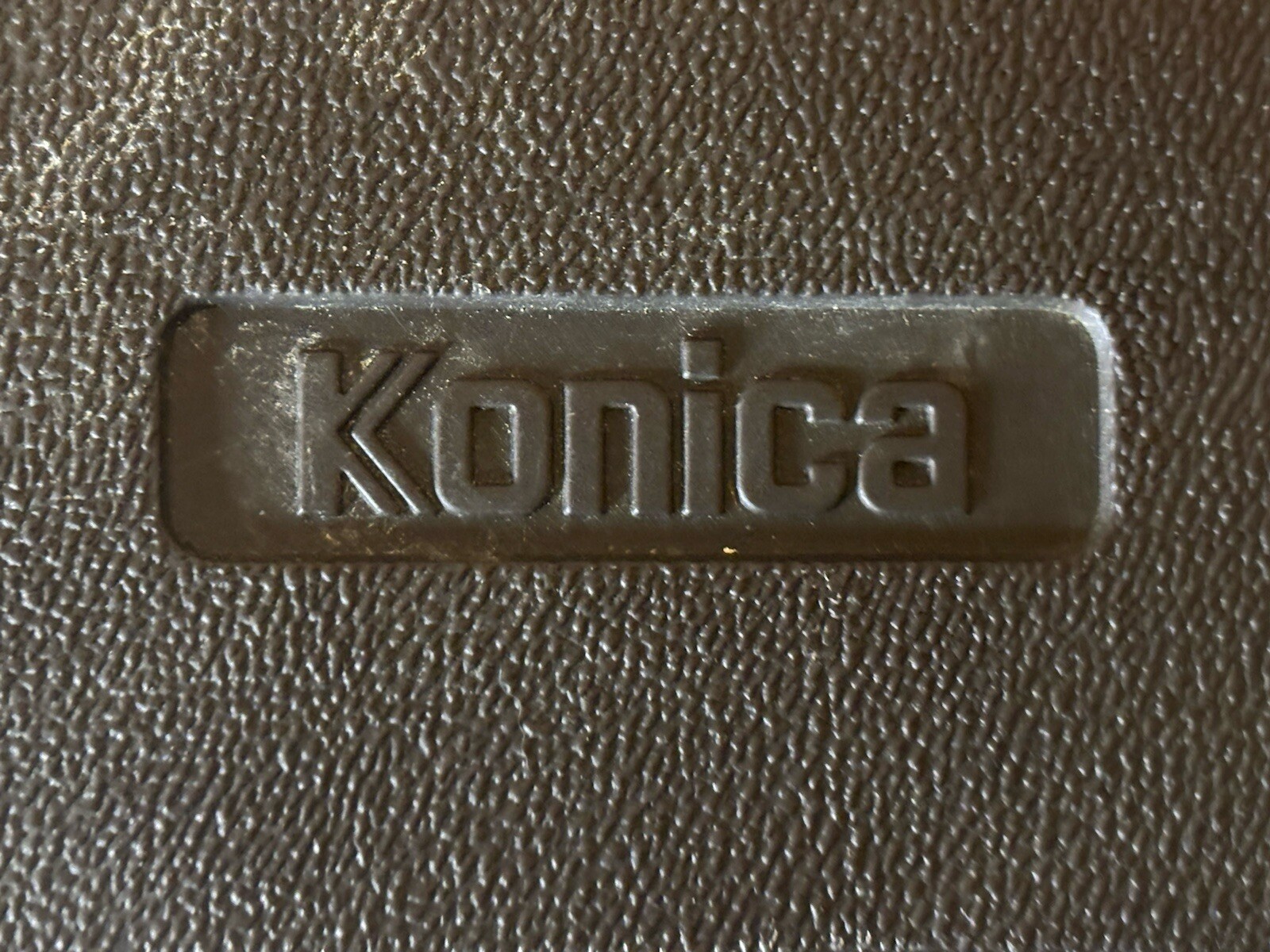 Vintage KONICA Hard Shell Camera Case / Box with Strap Made in Japan Rare HTF