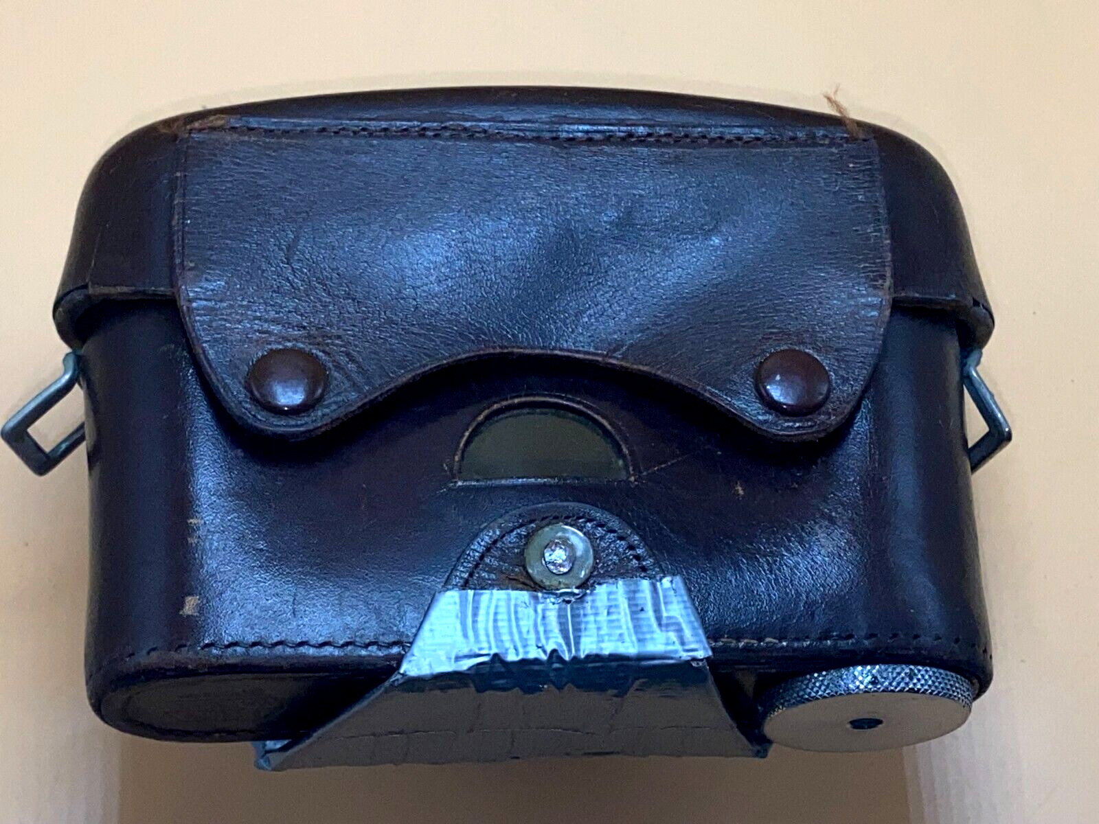 Leitz Wetzlar Leica Leather Camera Case with Window on Back Vintage – No Camera