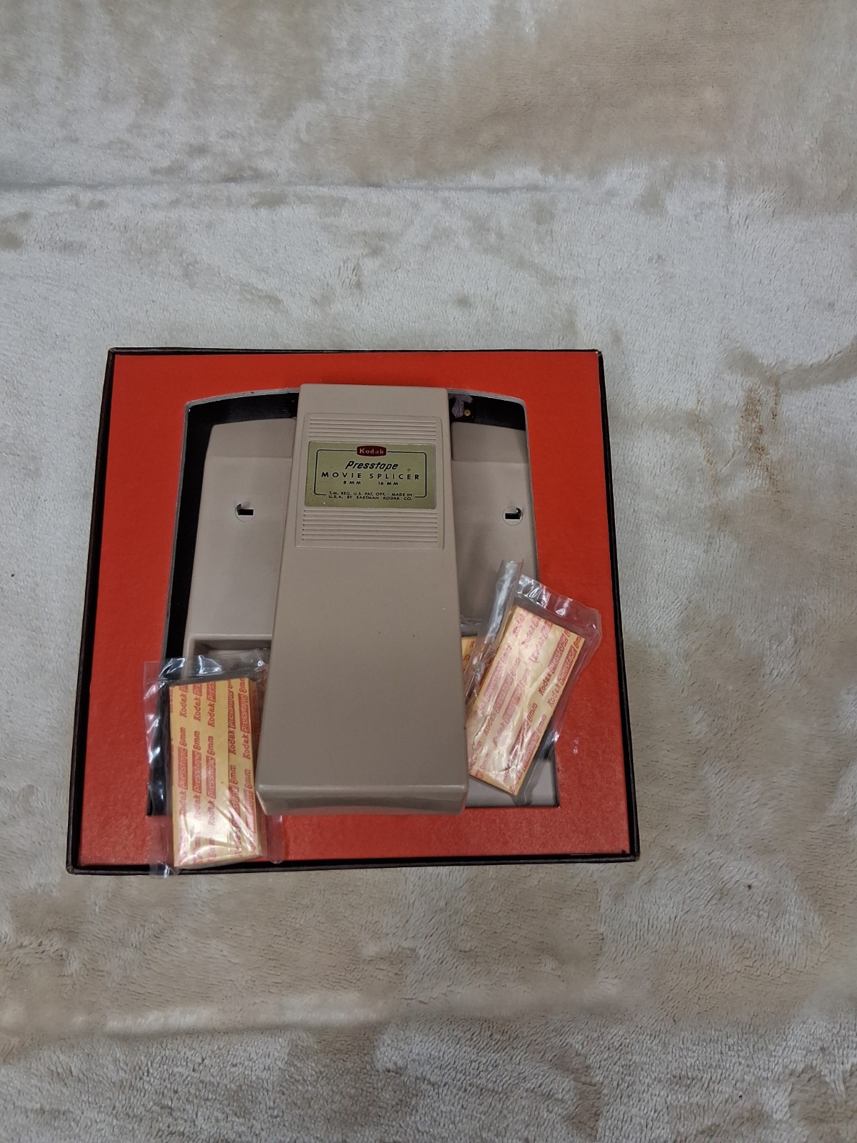 Vintage KODAK Presstape Movie Film Splicer 8 MM & 16 MM in Box with Instructions