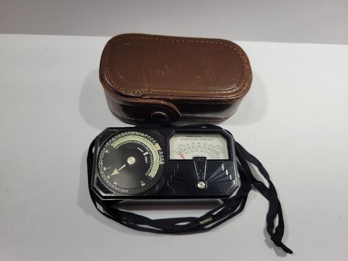 Vintage Weston Photronic Exposure Meter Model 650 Light Meter W/ Case Brown