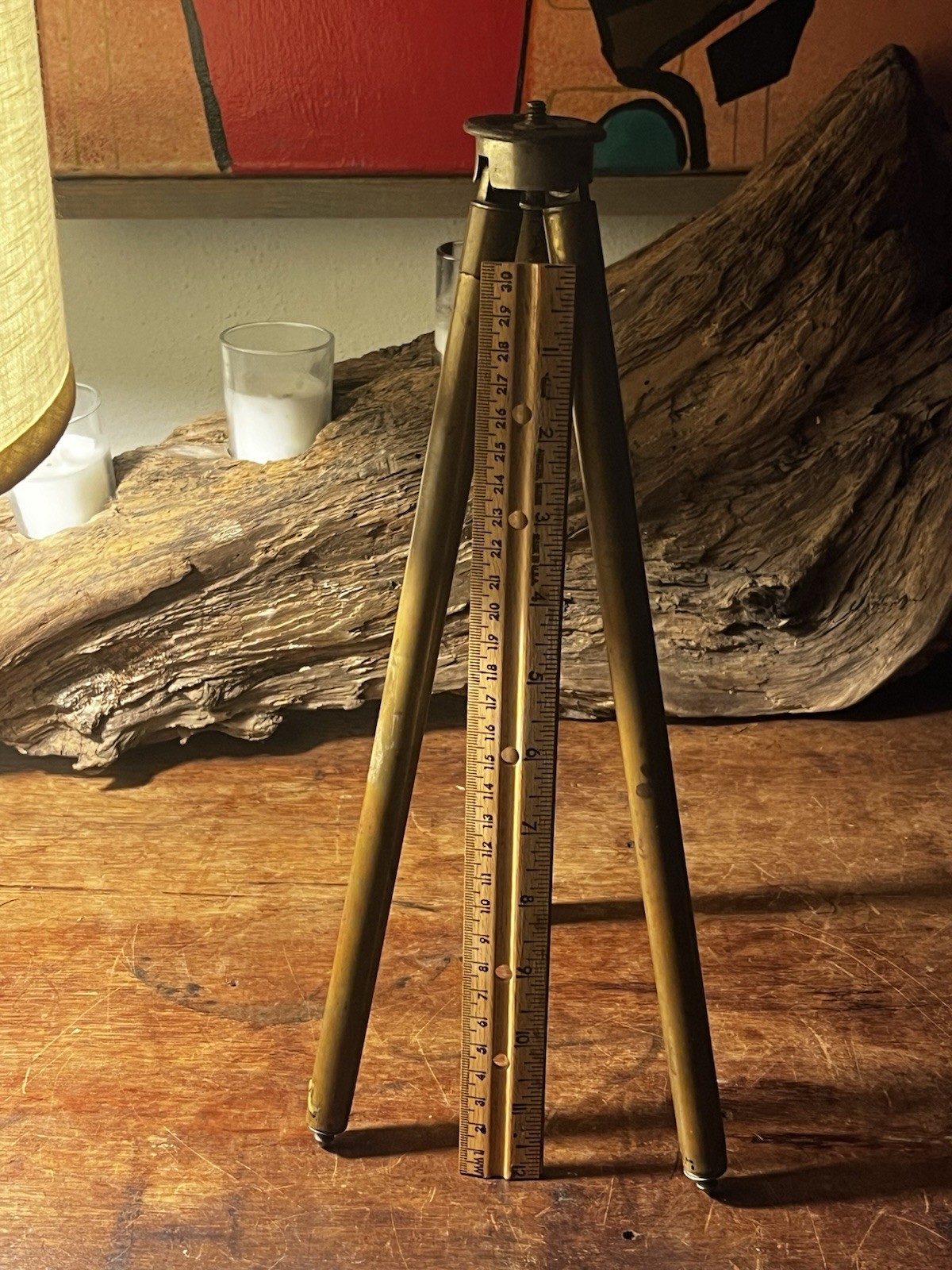Antique Kodak Brass Camera Tripod Rochester NY Pat Oct 31 1911 Extends 4 Ft