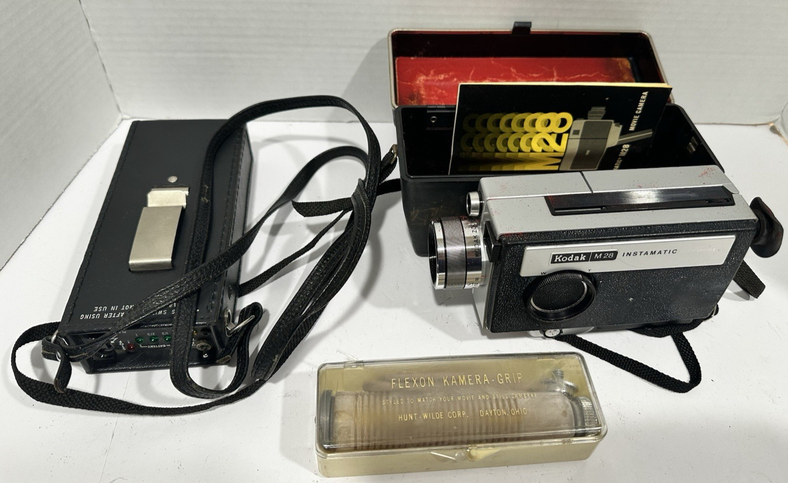 Vintage Photography Lot Kodak, Quantum Battery, Flexon Camera Grip. Untested