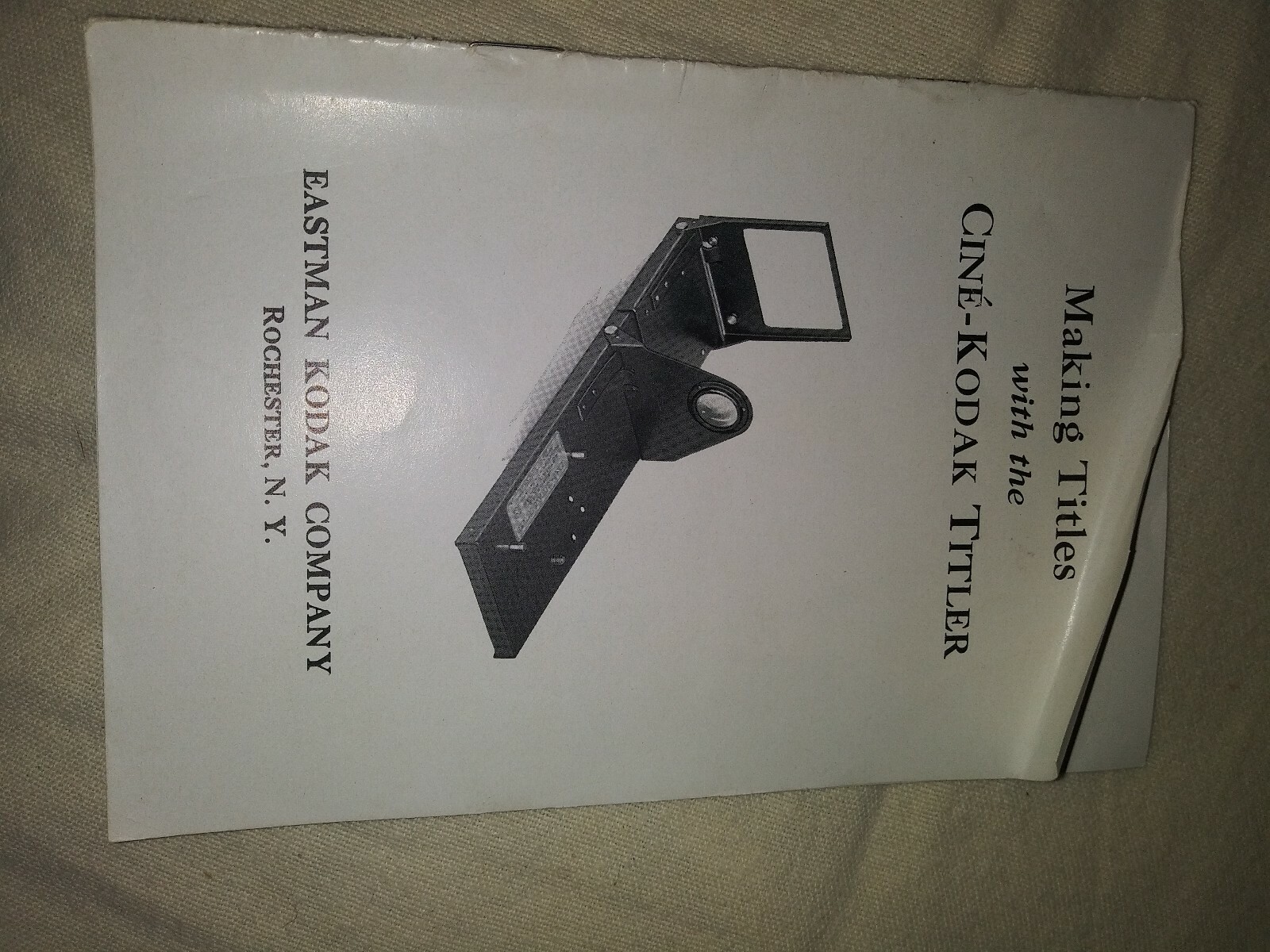 Vintage Cine-Kodak Titler Eastman Kodak Company