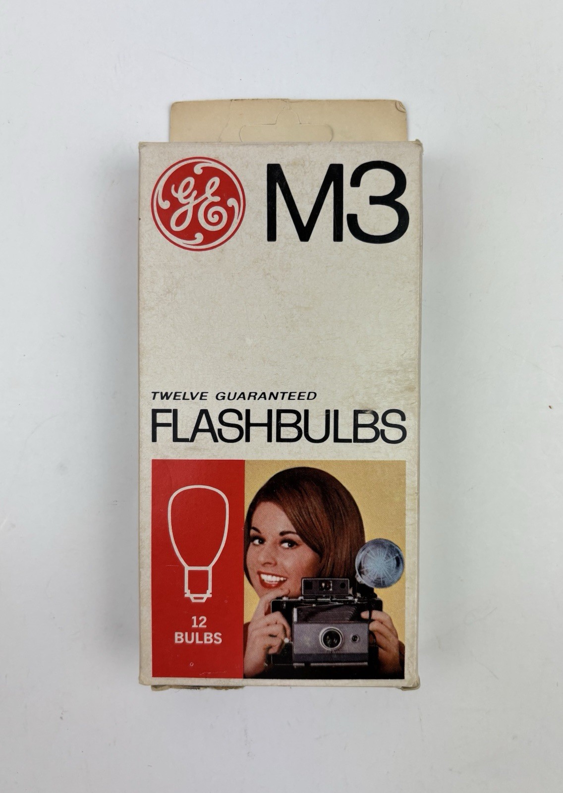 Vintage GE M3 Flashbulbs Box of 11 Unused Bulbs Camera Flash Photography