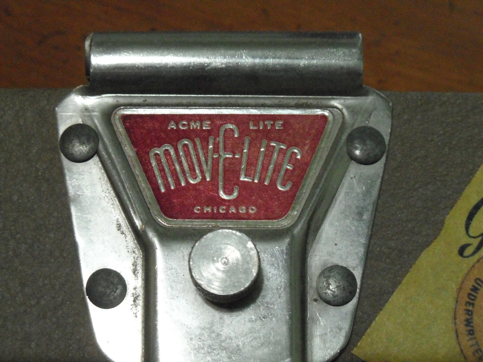 Vintage Acme Lite Mov-E-Lite 2-Bulb Acme-lite Mov-E-Lite Model No. 2 Working