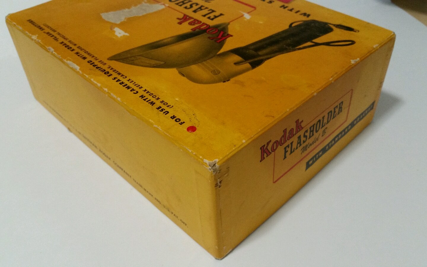 Vintage Kodak Flasholder Model B USA Original Box & Bracket Film Slide Flash