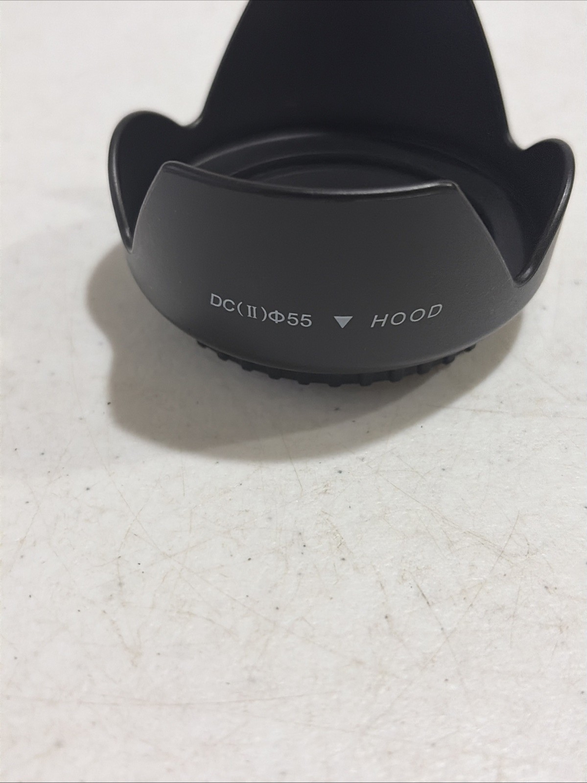 55mm Plastic Threaded Lens Tulip Pro Hood Shade Very Good Condition