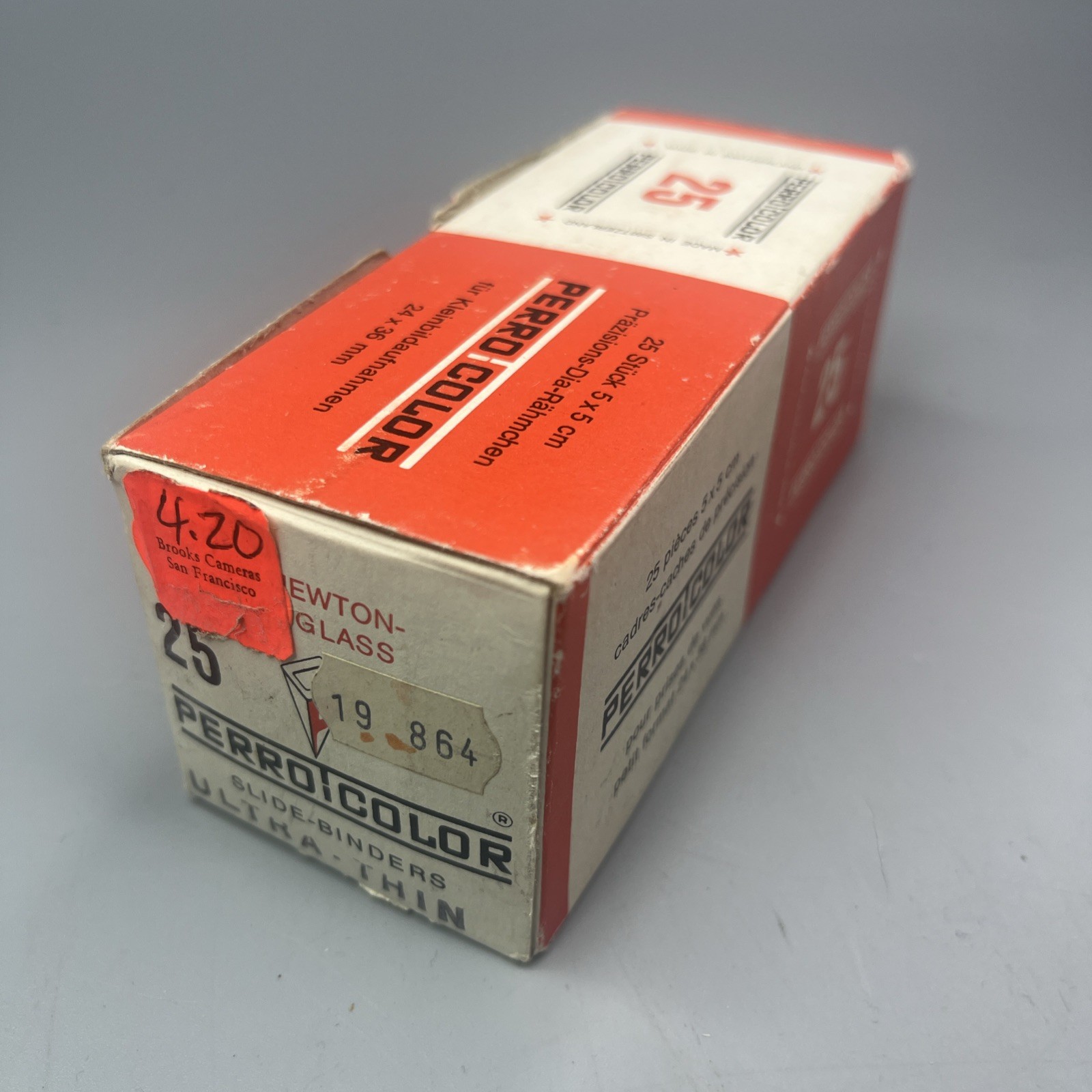 Vintage Perro Color Glass 2×2 Precision Slide Binders Photos 25 ct 24 x 36mm NOS