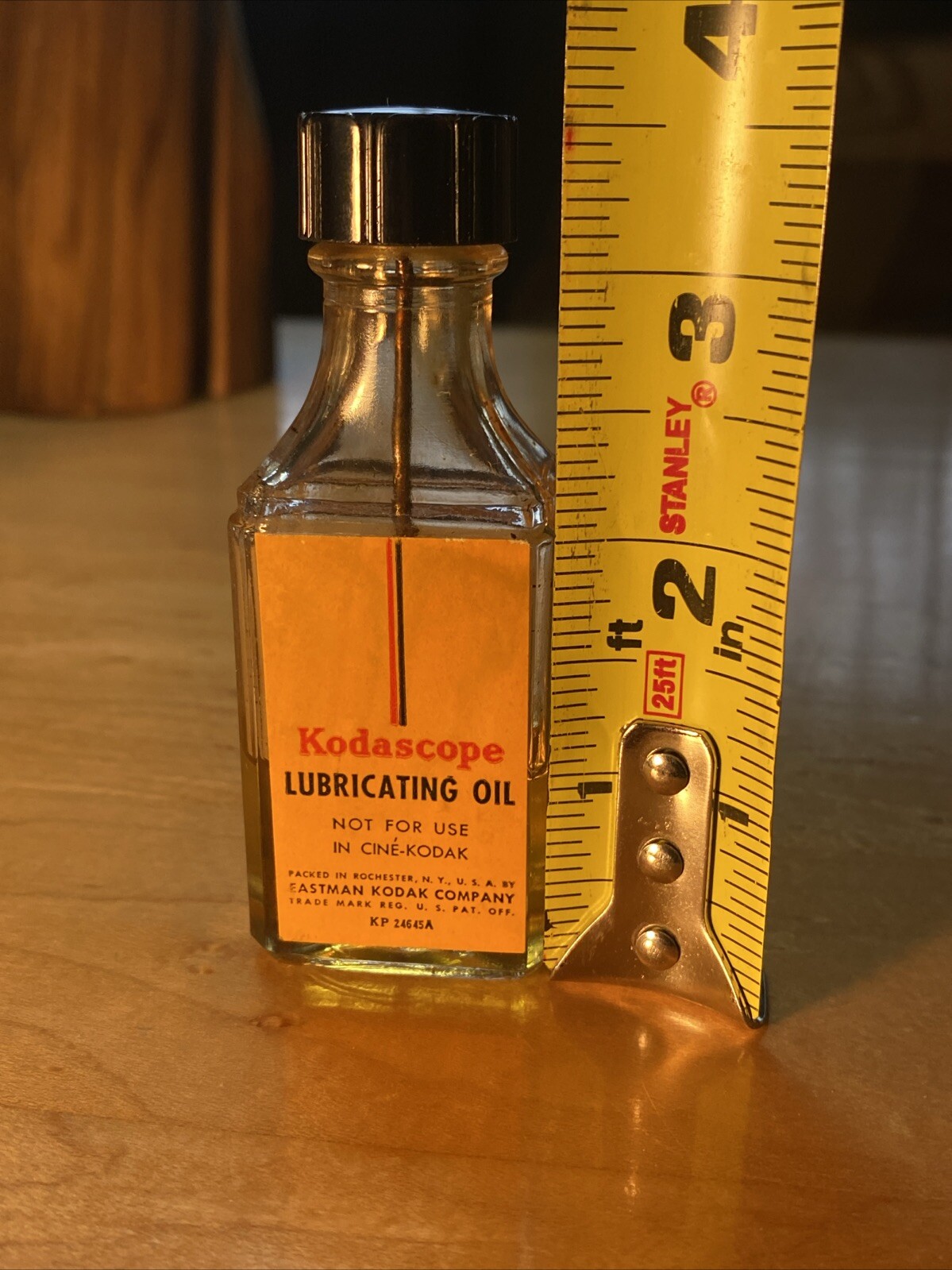 Vintage Kodascope Lubricating Oil. Eastman Kodak Co. N.Y.