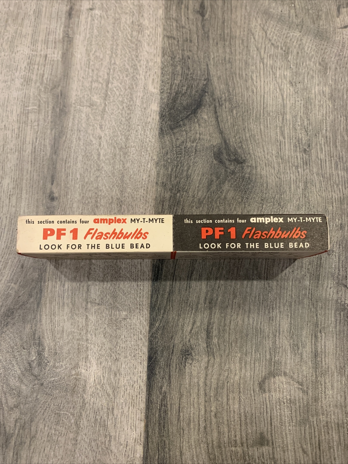 Lot of 2 Vintage 1960s Packs of 4 Amplex MY-T MYTE PF1 Camera Flashbulbs NIB