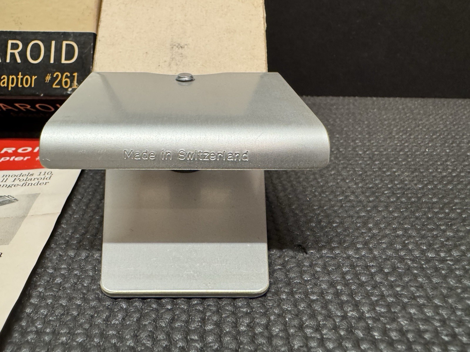 Polaroid Model 261 Tripod Adapter – In Box W/ Manual