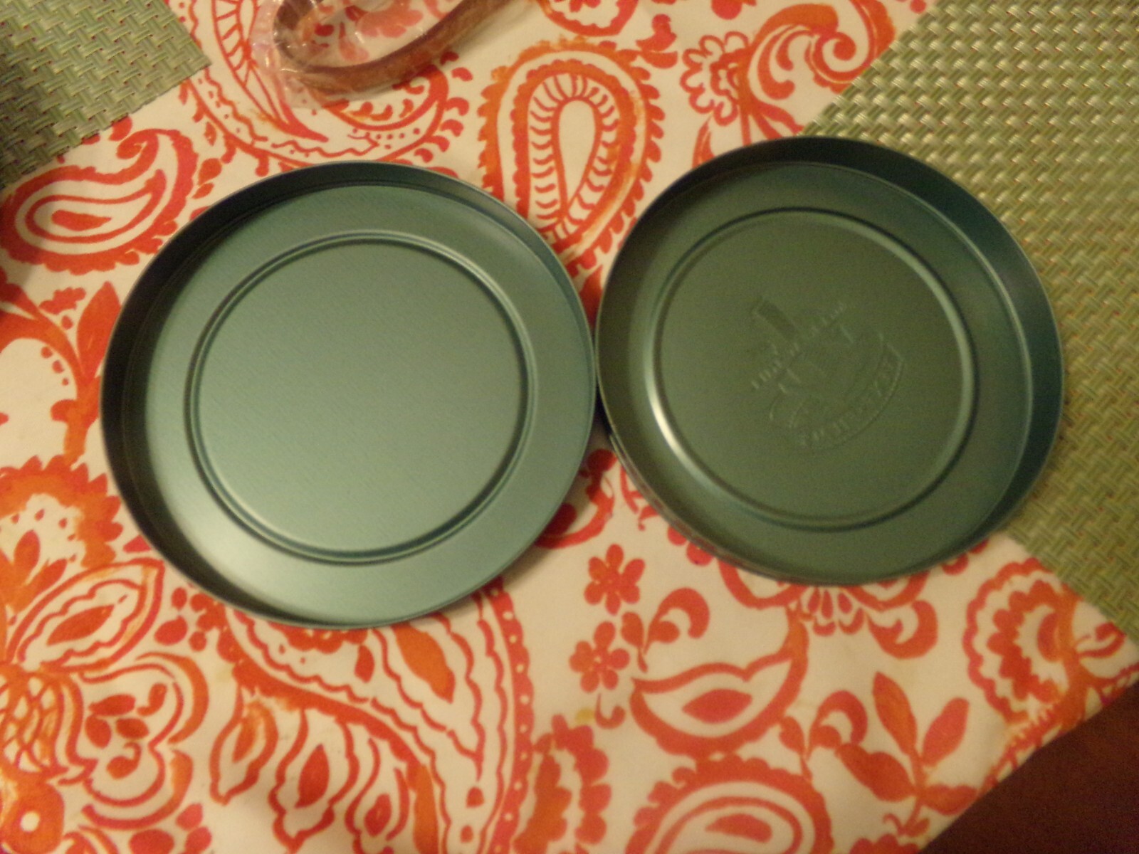 Vintage Film Reel Tin Metal Case Blue 8mm 7 inch diameter