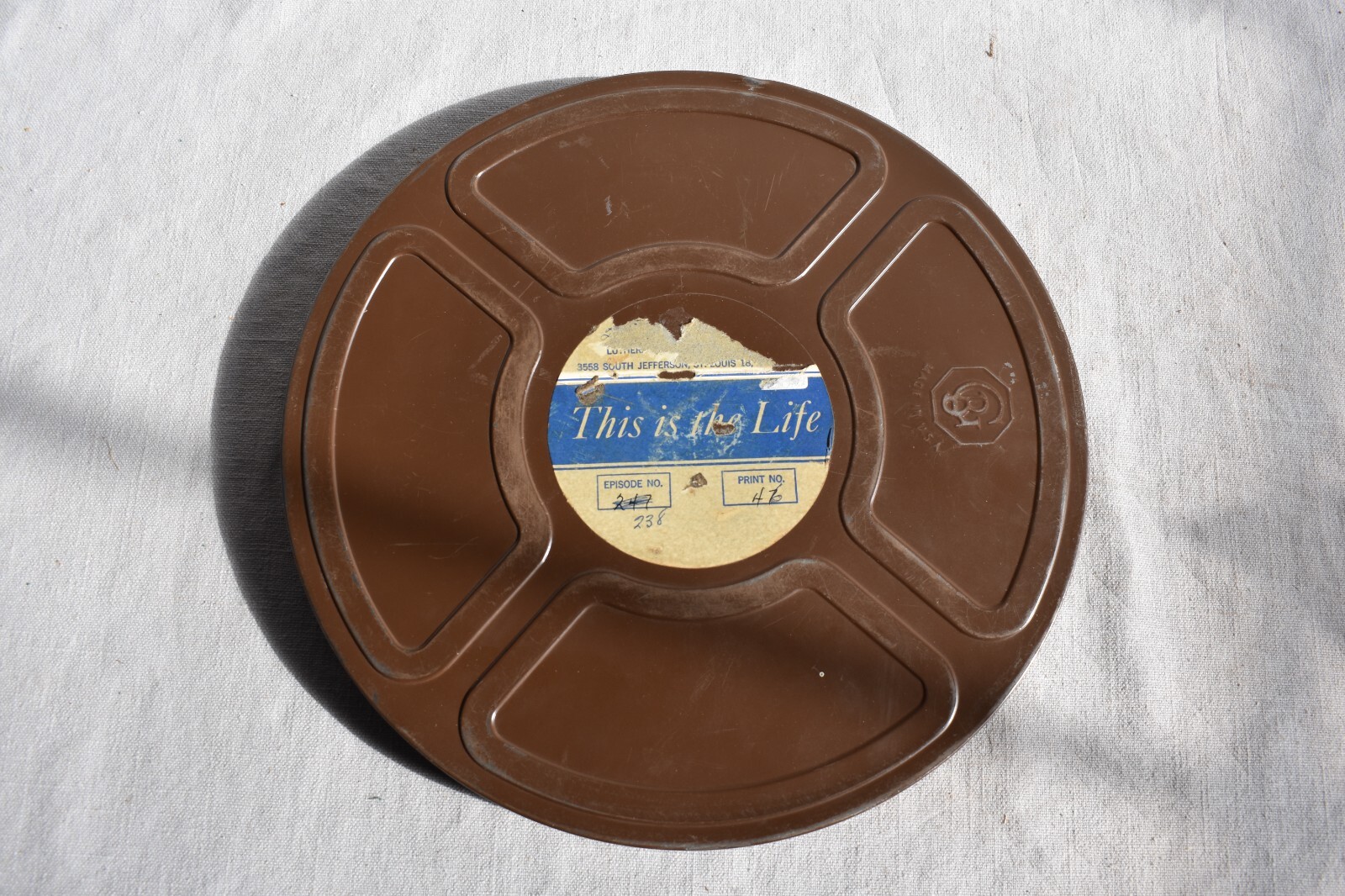 Vintage 16MM Film The Priceless Book Lutheran Church Goldberg Bros Reel Can