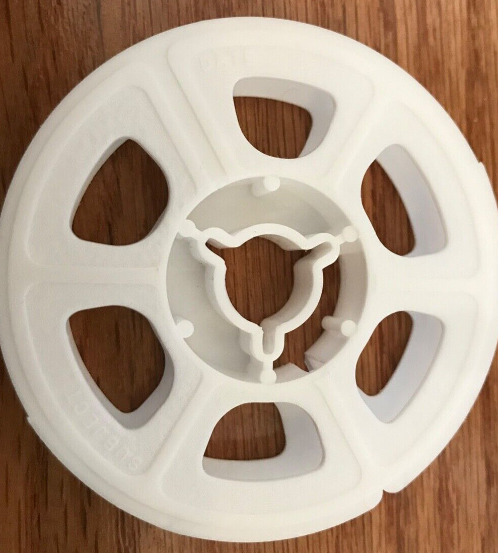 SUPER-8 50 ft. White Plastic Movie Film Reels – BRAND NEW 6-Reel Pack Super 8mm