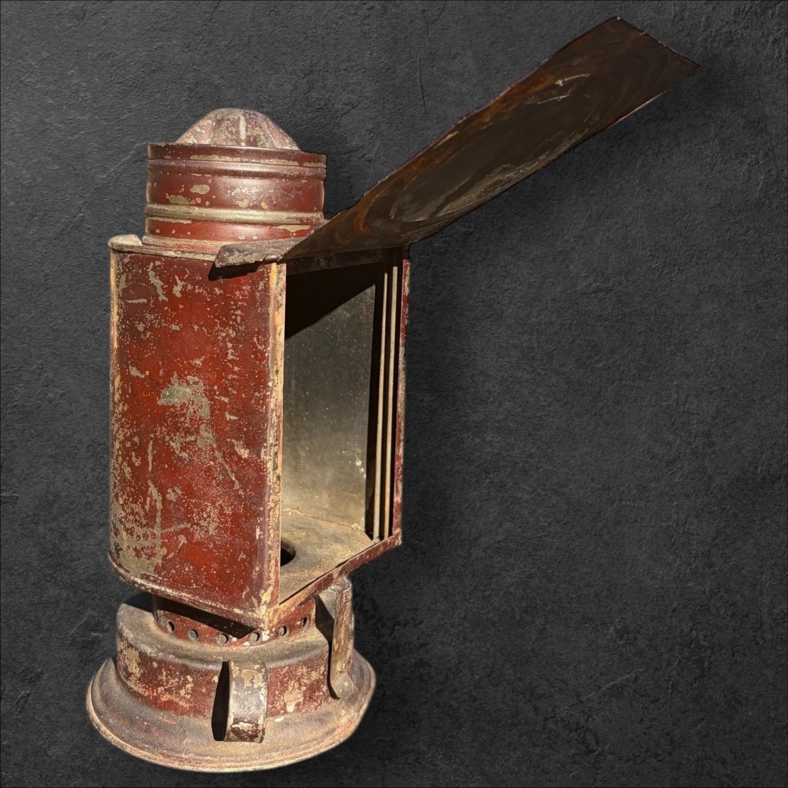 Antique Kodak No 1 Darkroom Kerosene Lamp Early Photo Developing Light Box #1