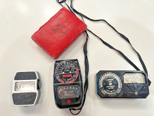 Weston Model 819, GE DW-48, Bower-MiniRex II Photo Light Meters