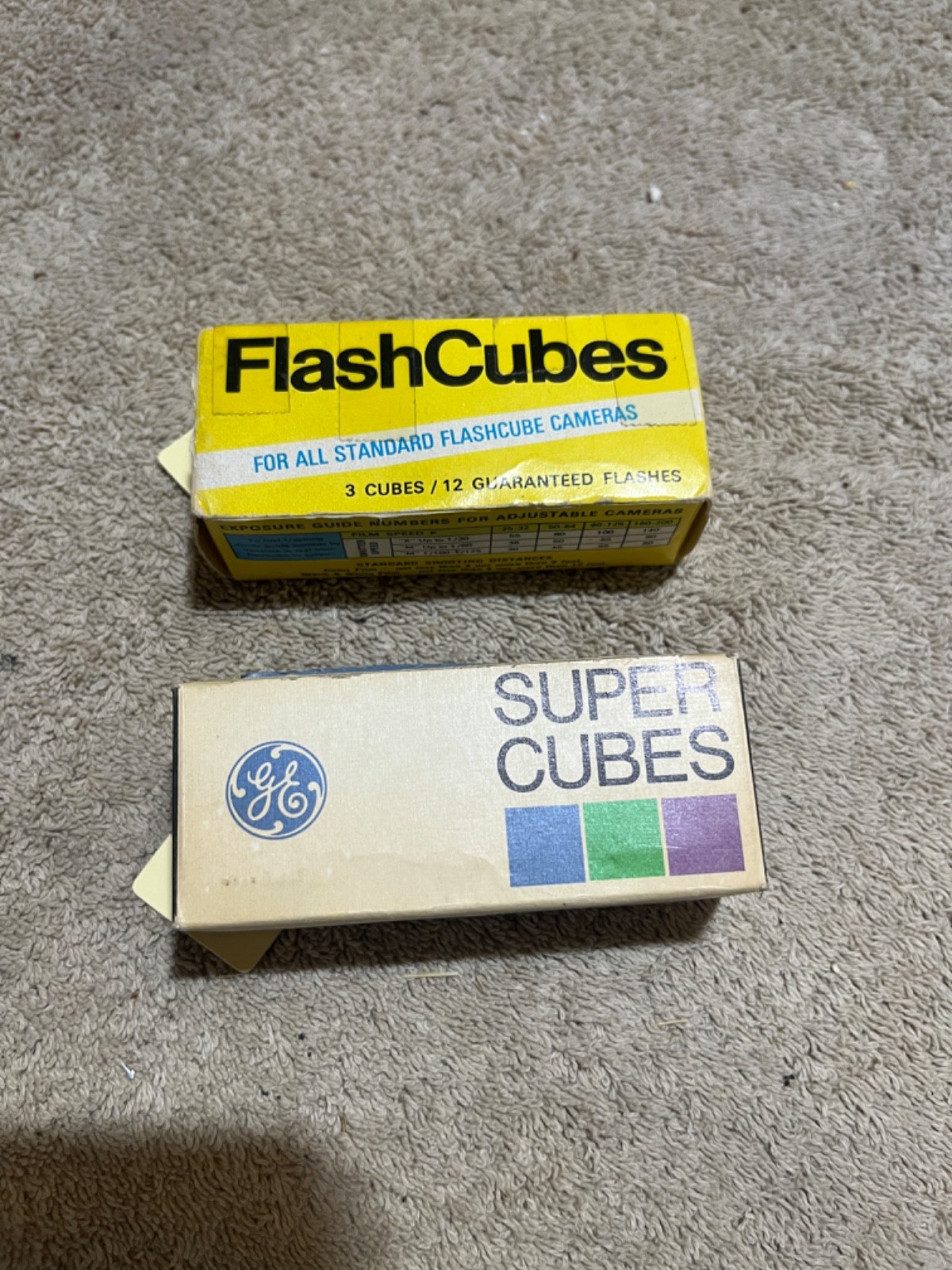 GE Flash Cubes and Super Cubes