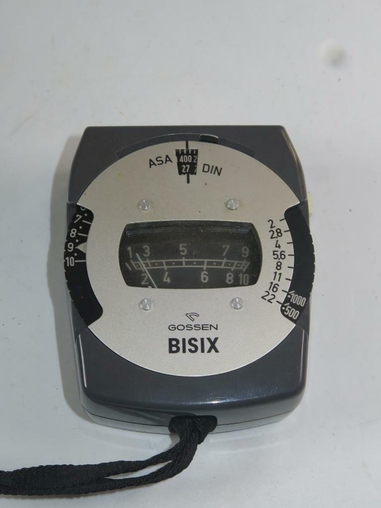VINTAGE PHOTOGRAPHY Gossen Bisix Light Meter Working in Case 1950s