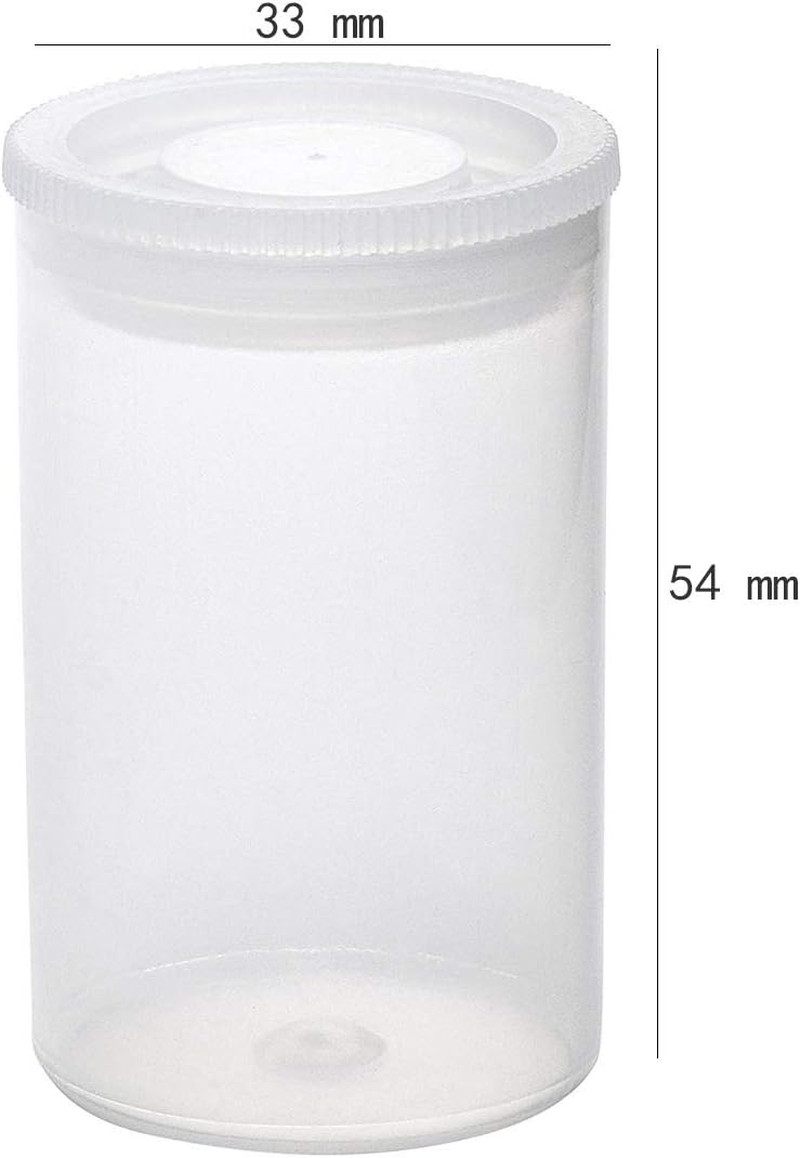 Film Canisters with Caps 35 Mm Empty Camera Reel Storage Containers Case Plastic