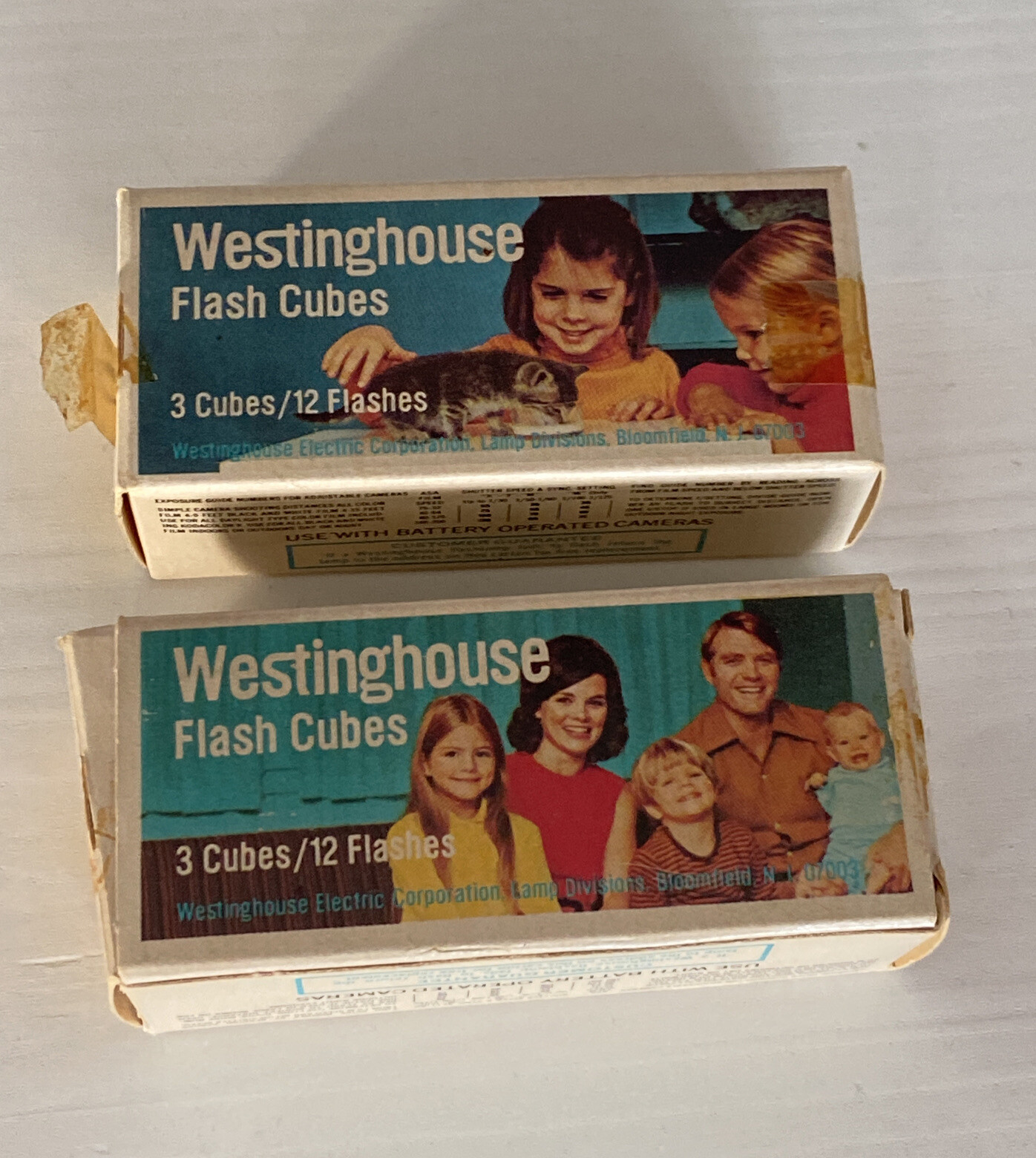 Vintage Westinghouse Flash Cubes 3-Pack 12 Flashes Lot of 2 New Unused