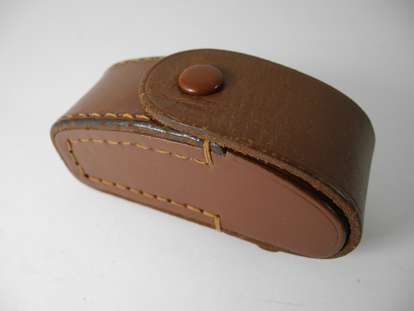 LEICA OR NIKON RANGEFINDER CASE BROWN LEATHER 1X1X3 INCHES HOOKS ON STRAP