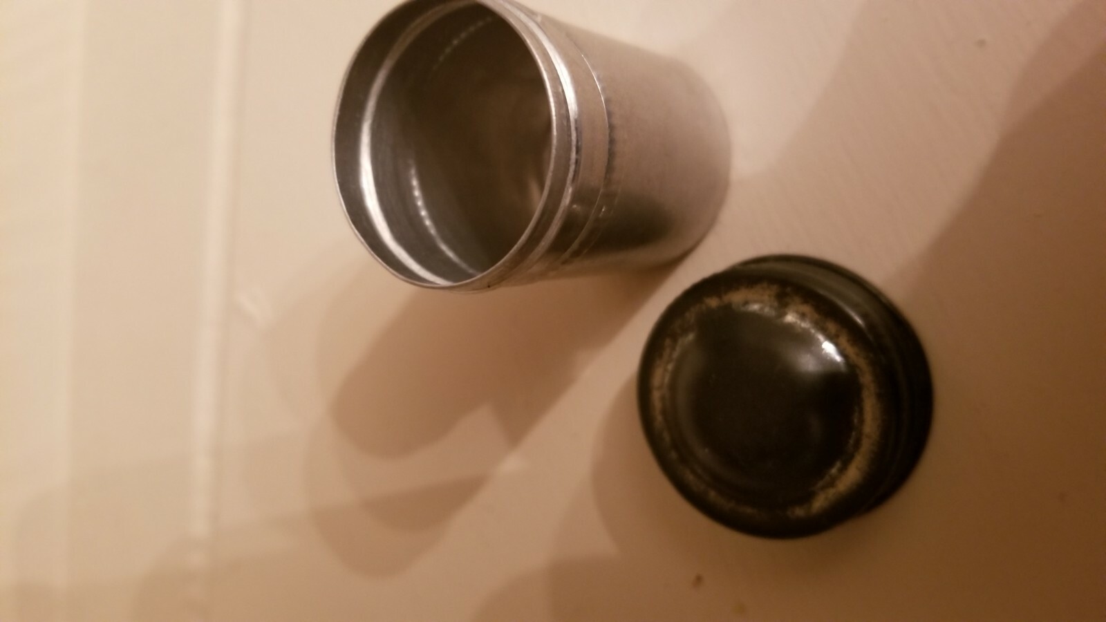 Vintage 1960s Metal Film Canister W/ Lid for 35mm Film